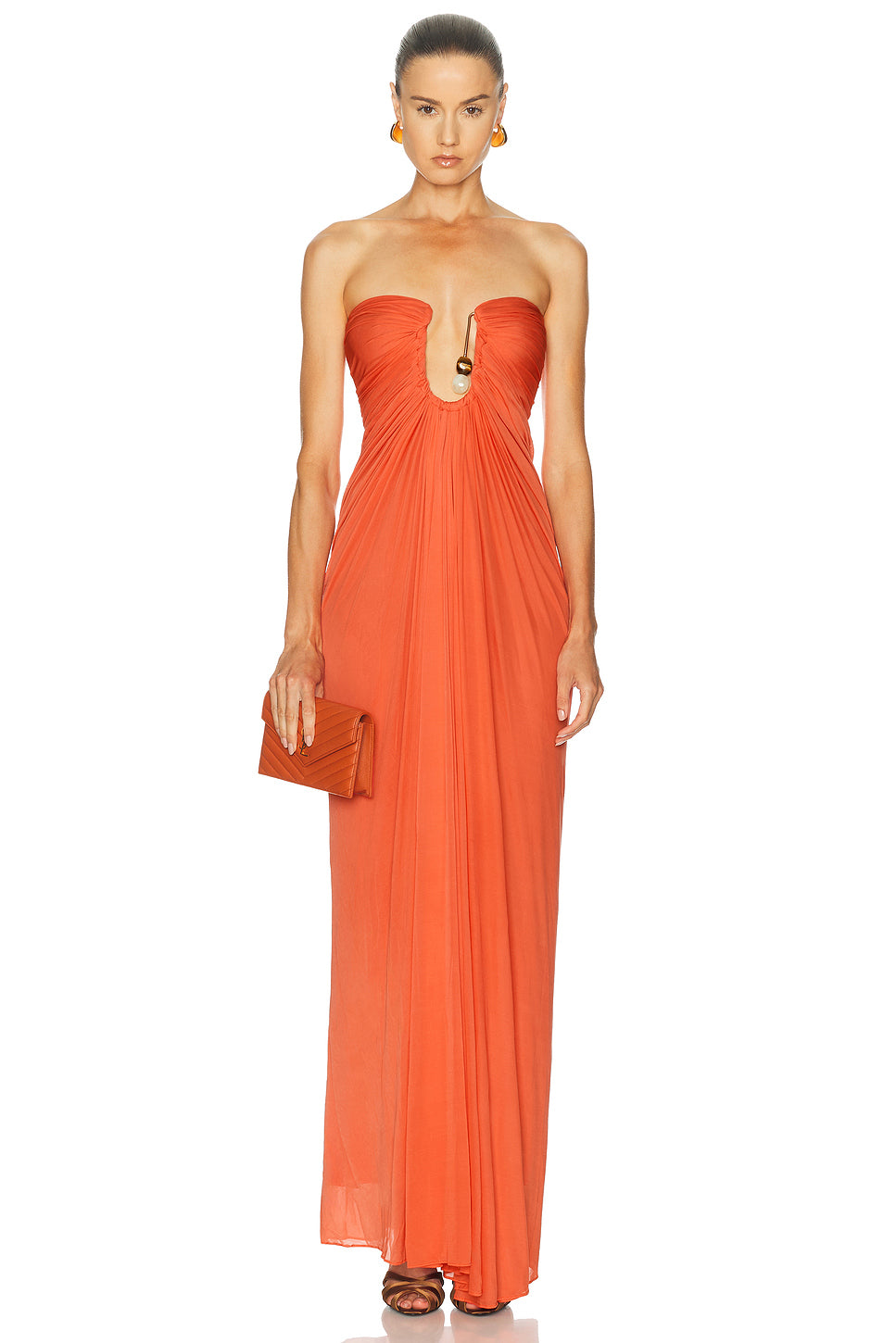 Helix Crystal Strapless Gown