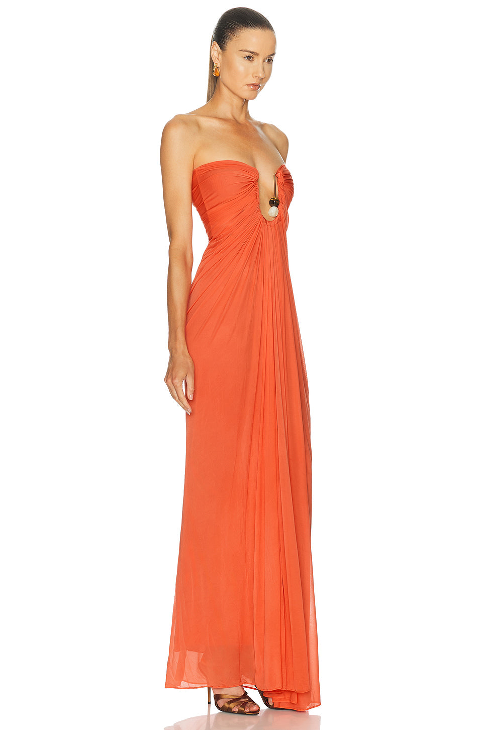 Helix Crystal Strapless Gown