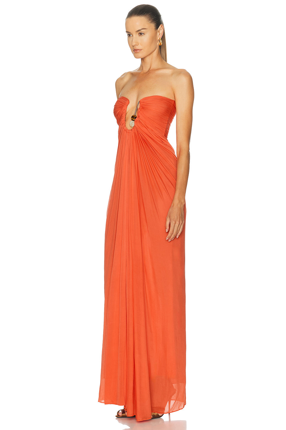 Helix Crystal Strapless Gown