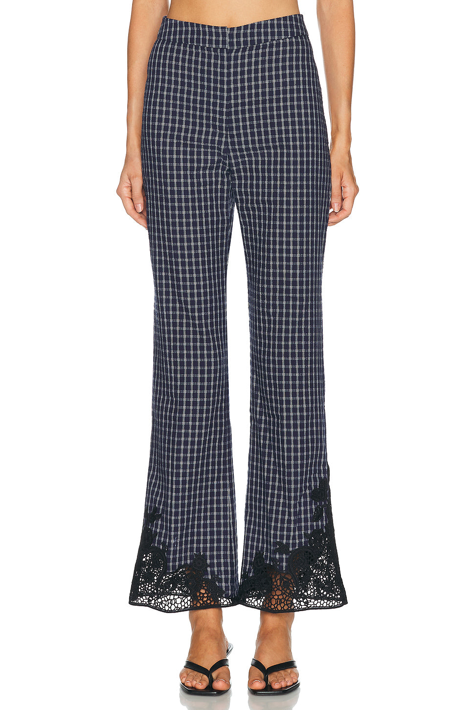 Maya Embroidered Handkerchief Trouser