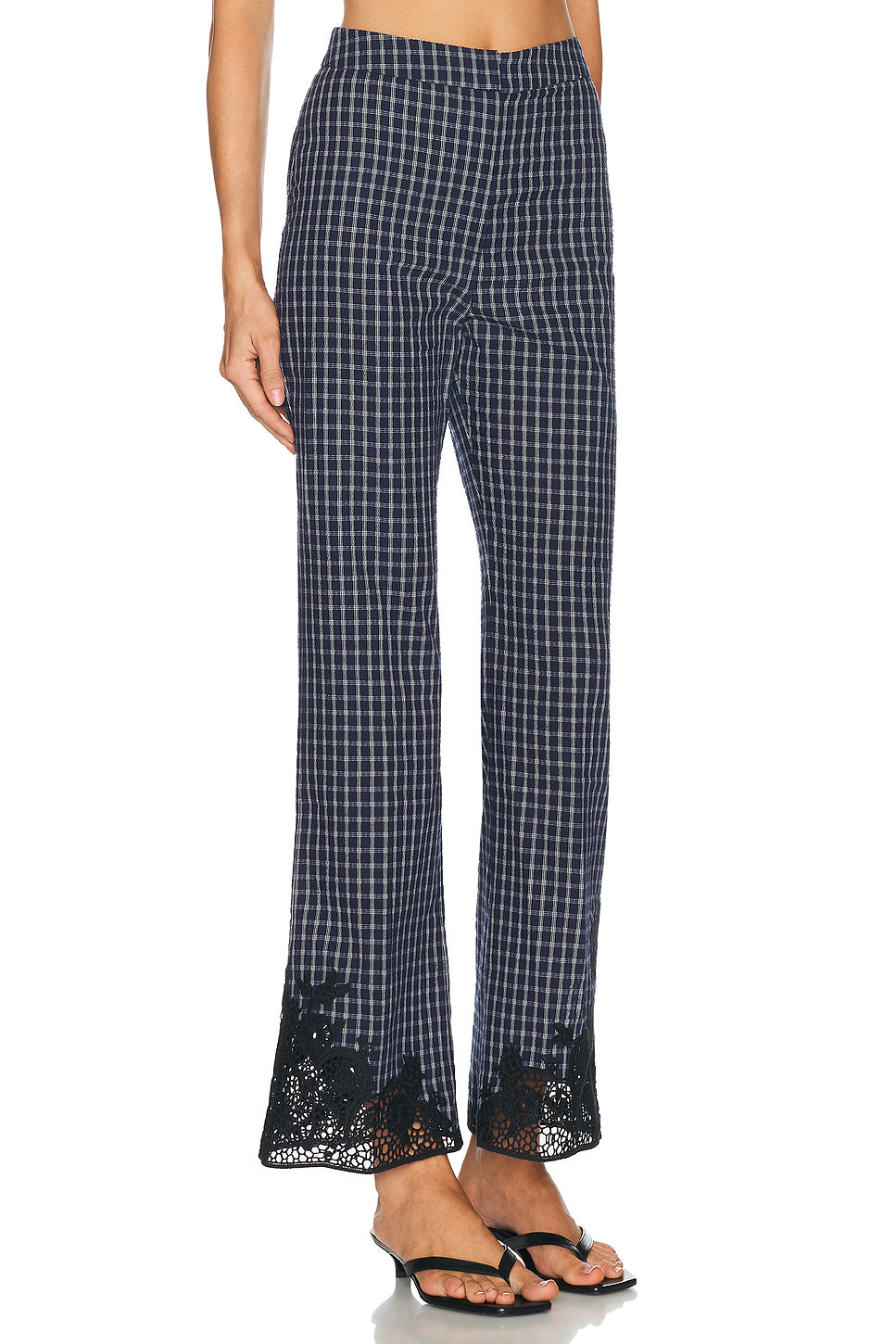 Maya Embroidered Handkerchief Trouser