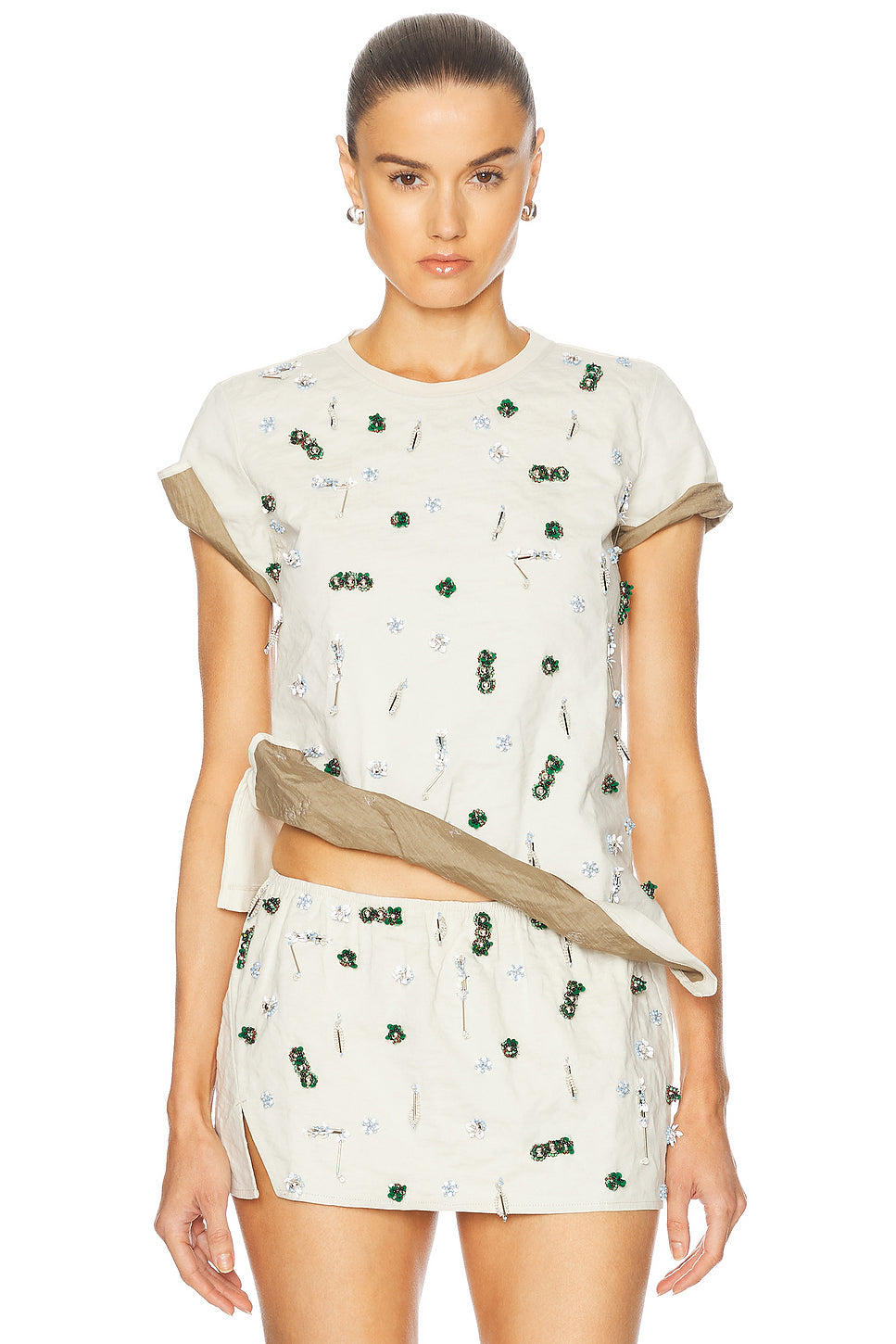 Embla Beaded Crushed Tee