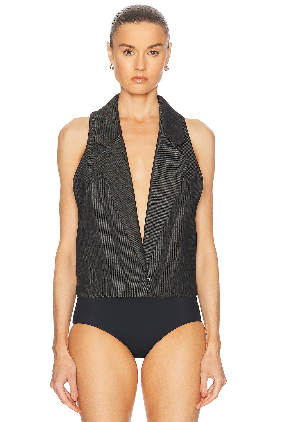 Tailored Twill Bodysuit
