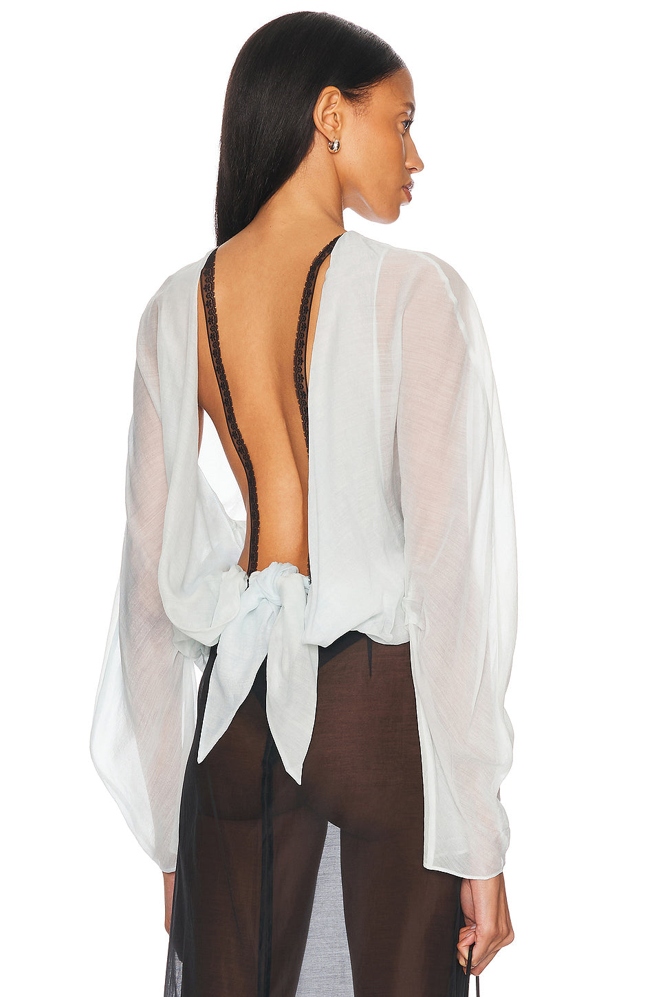 Latticed Lace Shrug Top