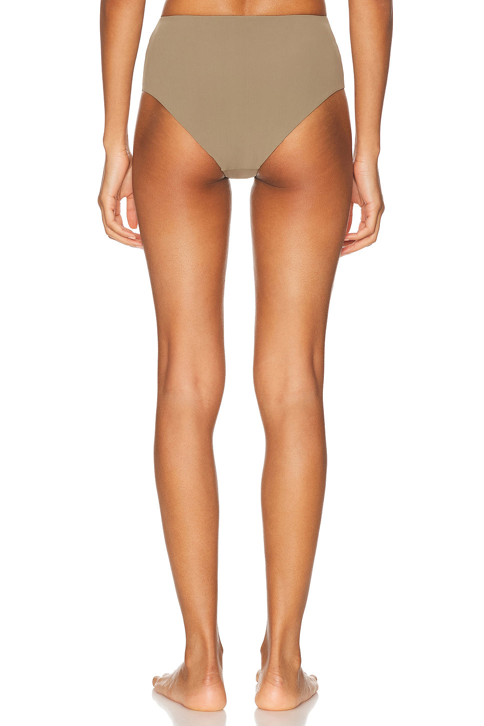 Ruched Crescent High Swim Brief