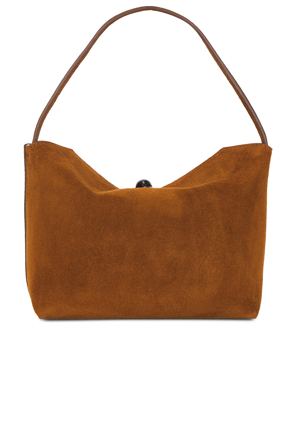 Turnlock Suede Mini Shoulder Bag