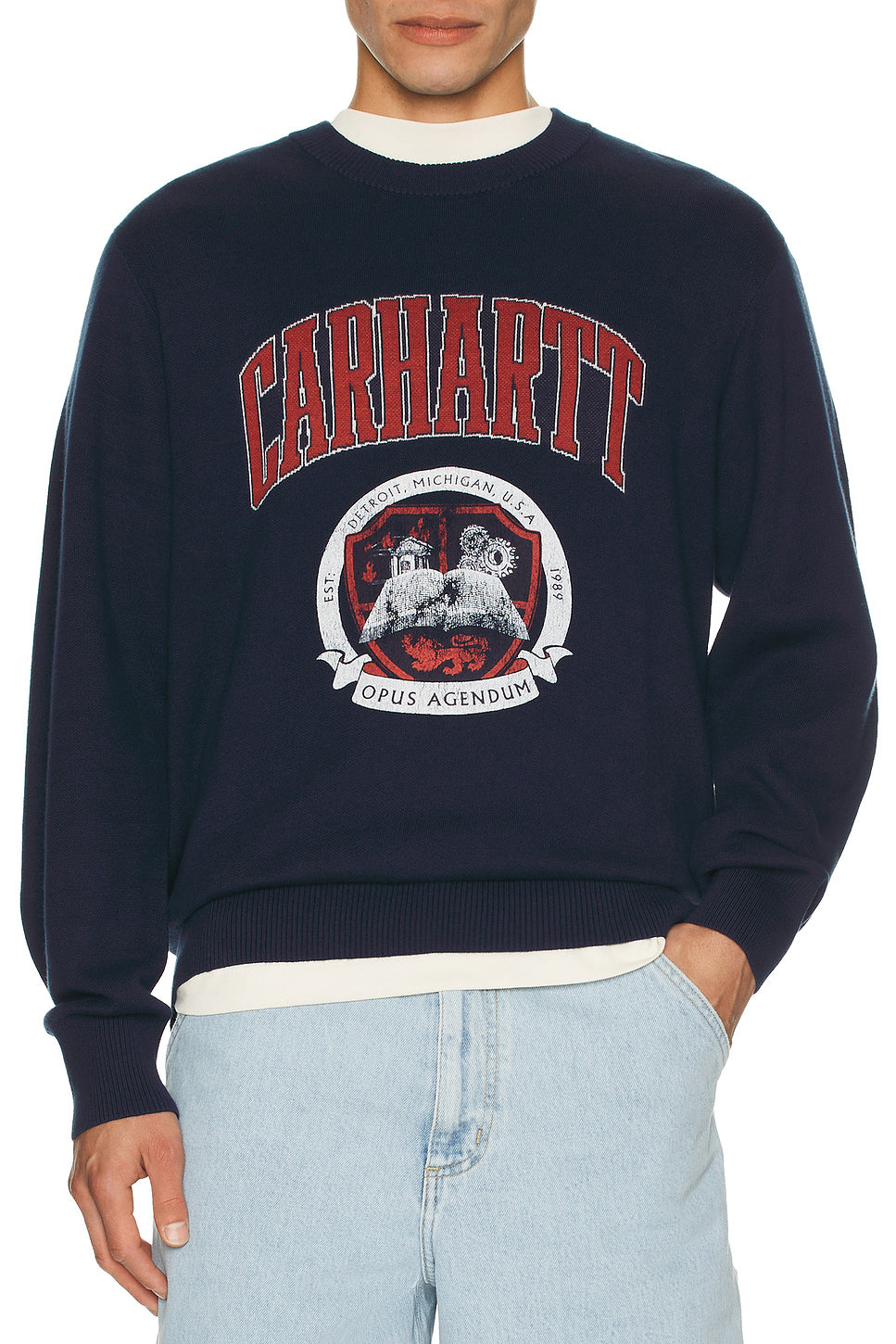 Library College Crew Neck Sweatshirt