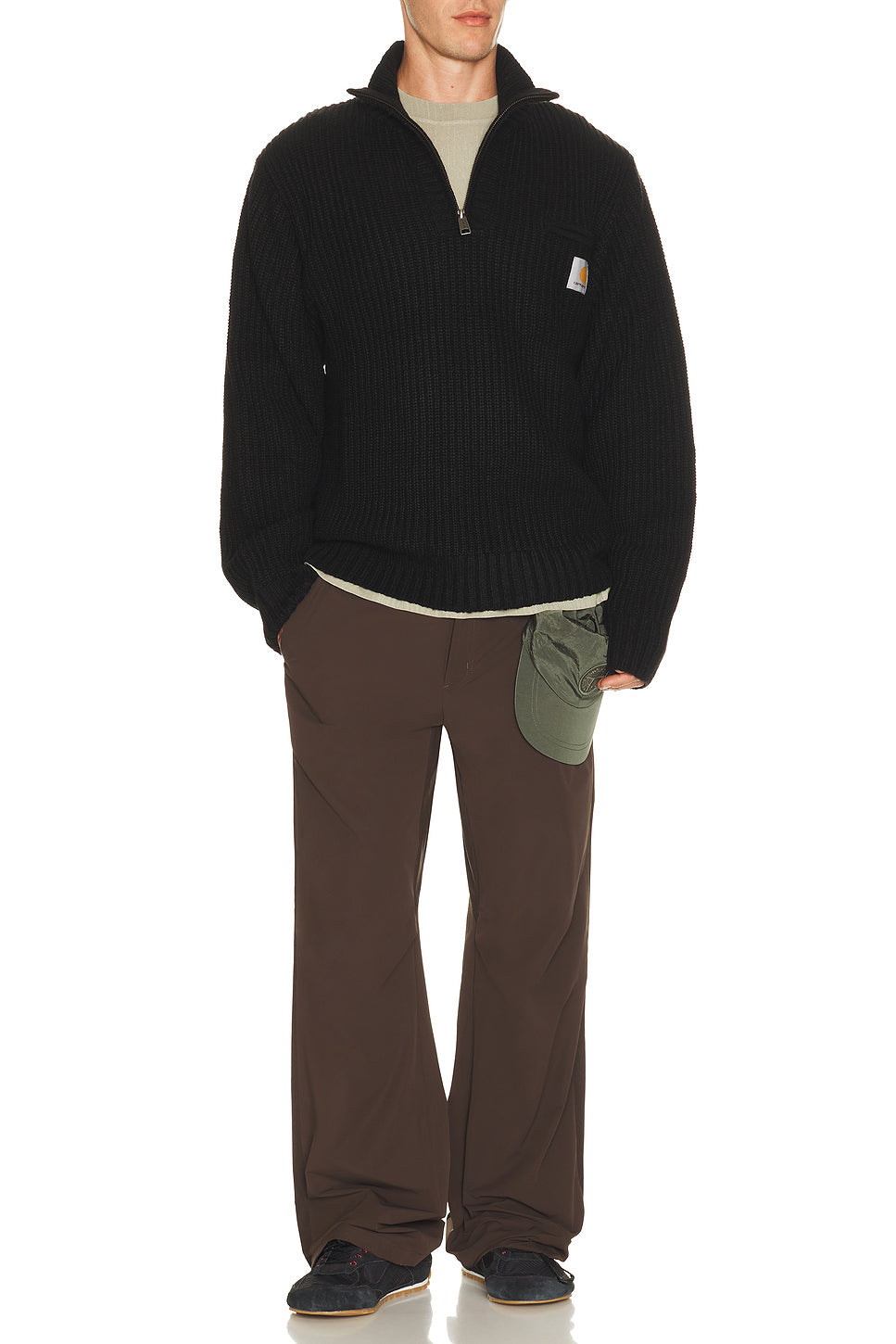 Detroit Half Zip Sweater