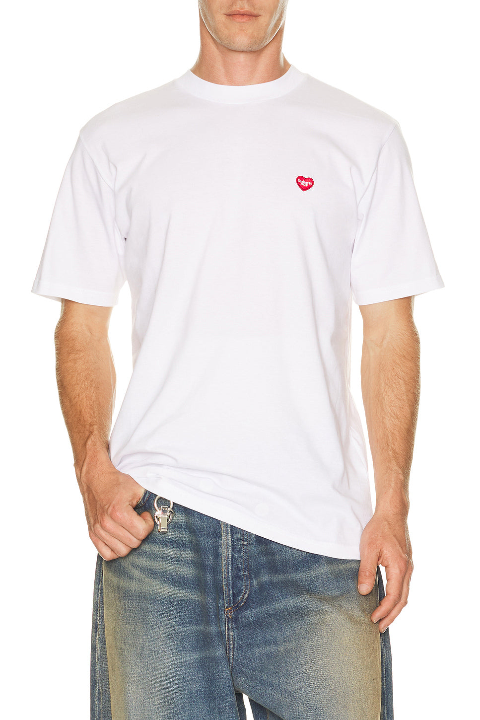 Short Sleeve Small Heart Tee Shirt