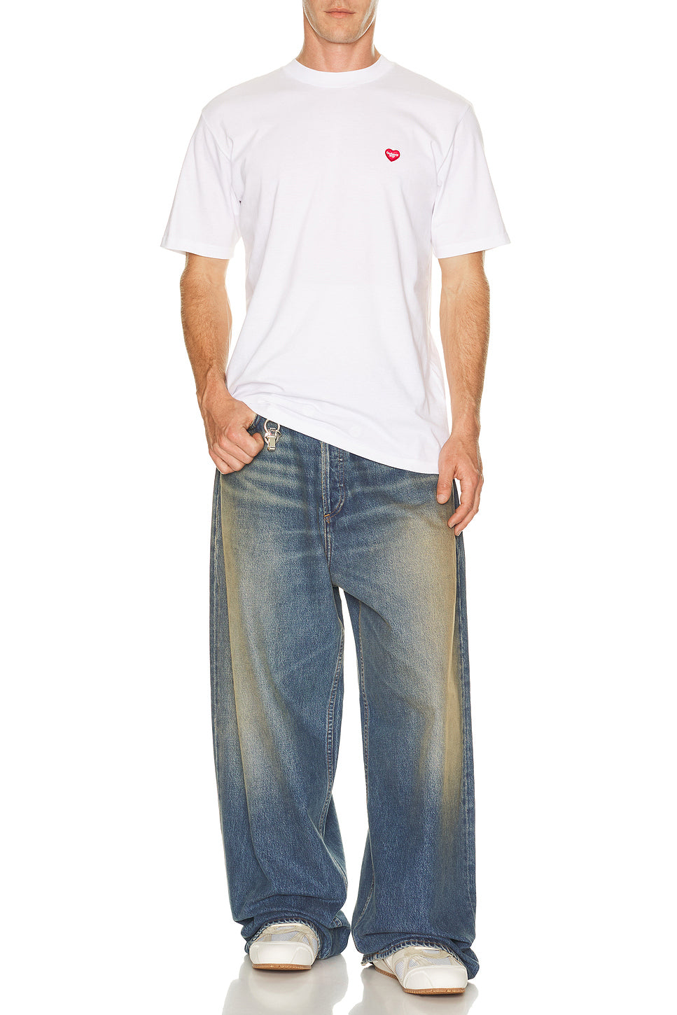 Short Sleeve Small Heart Tee Shirt