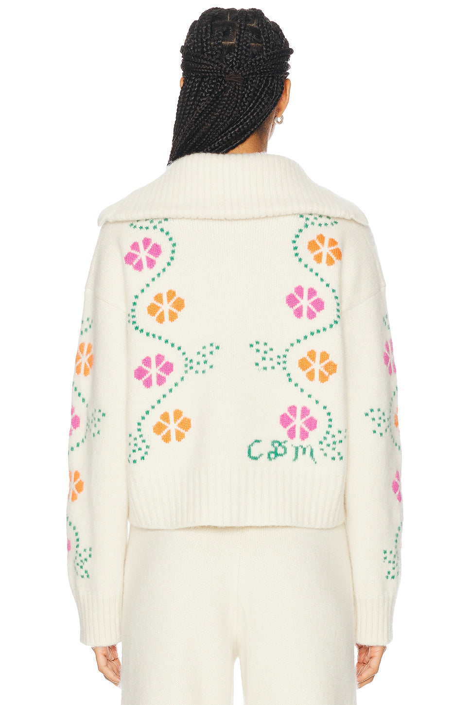 Cashmere Vine Floral Cardigan