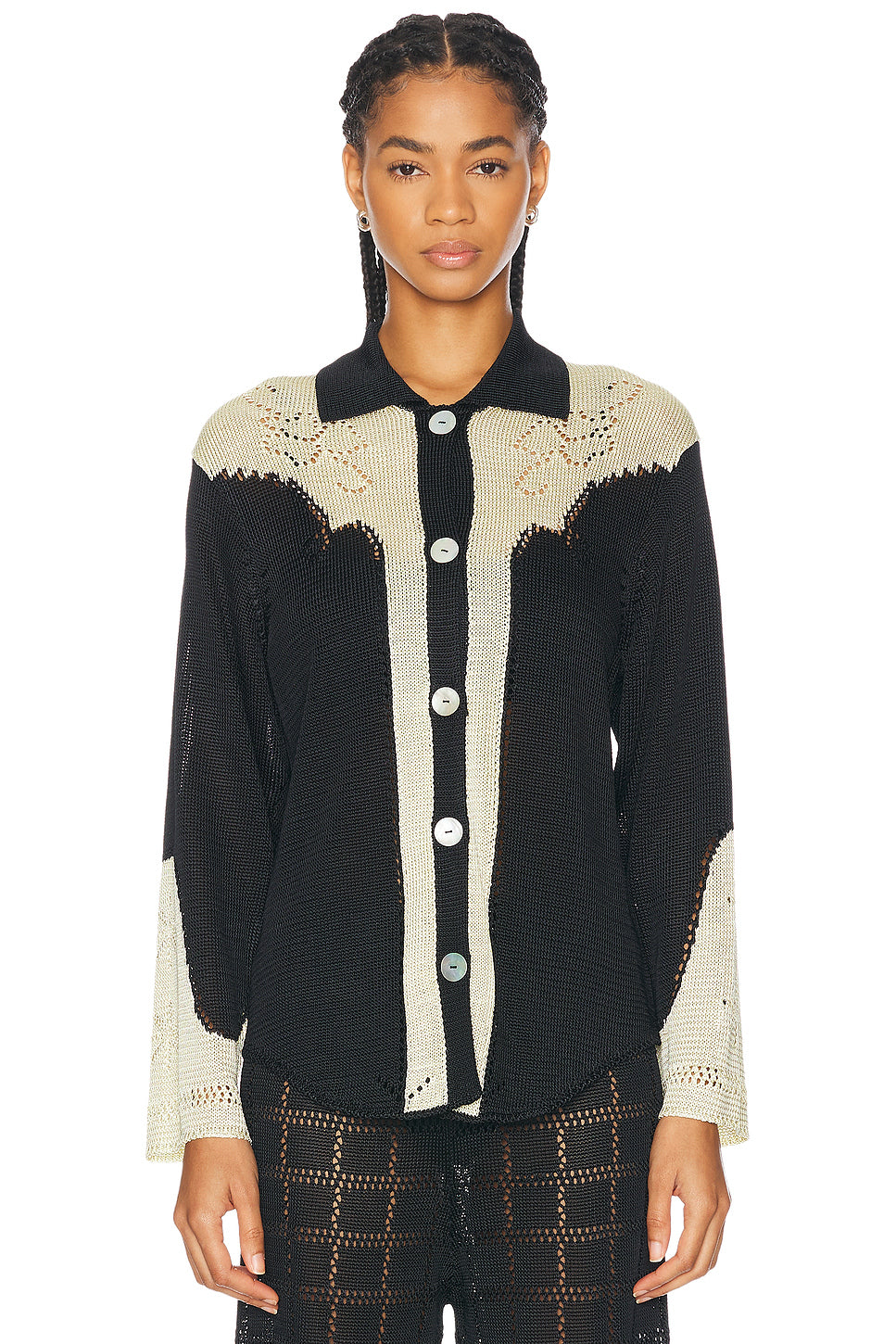 Western Pointelle Shirt