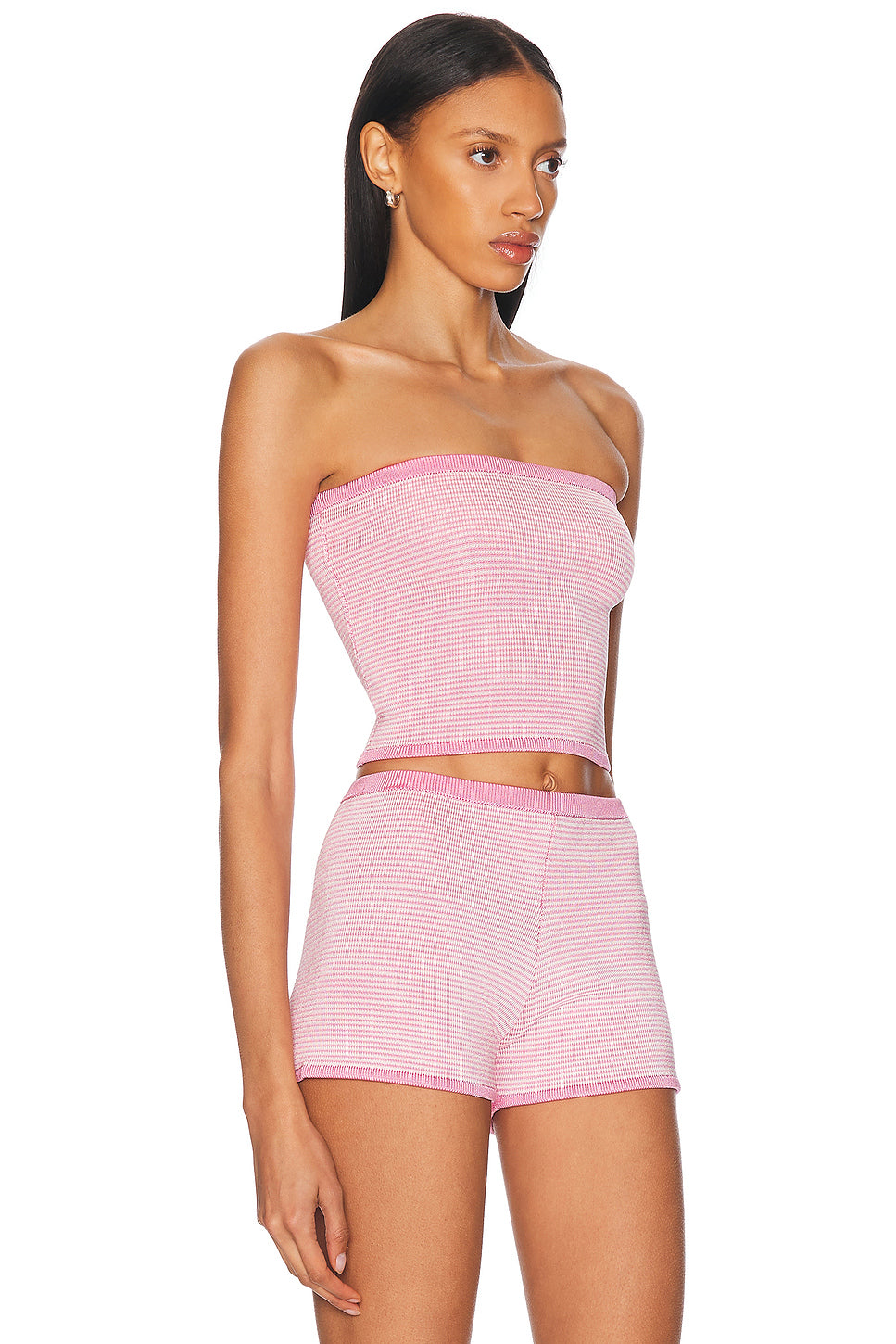 Micro Stripe Lycra Tube Top