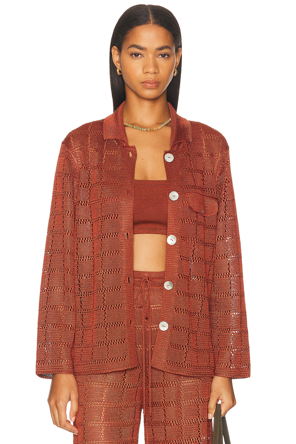 Long Sleeve Patchwork Shirt