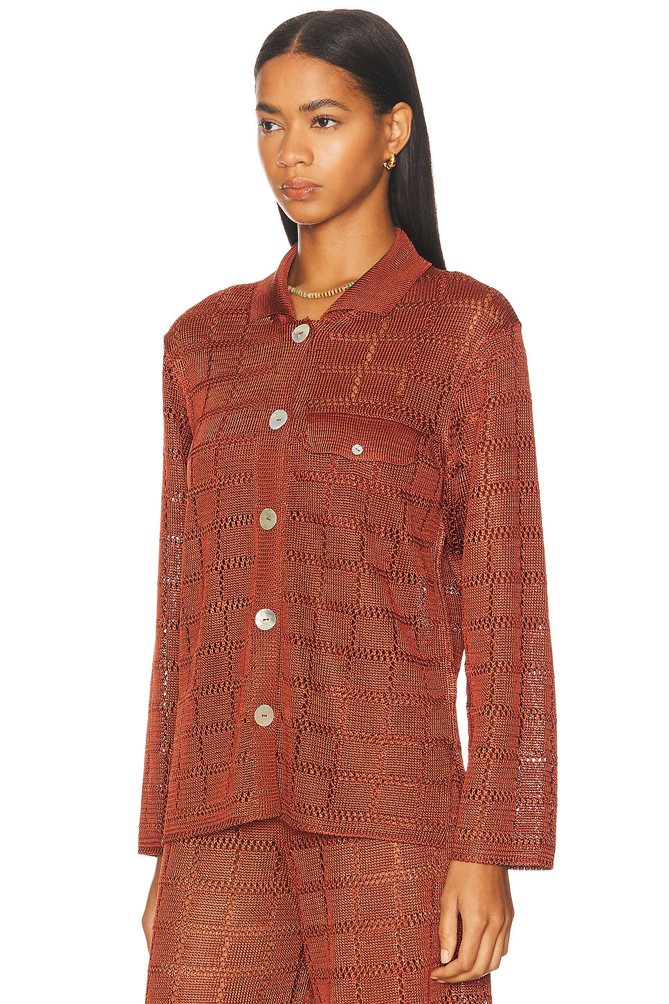 Long Sleeve Patchwork Shirt