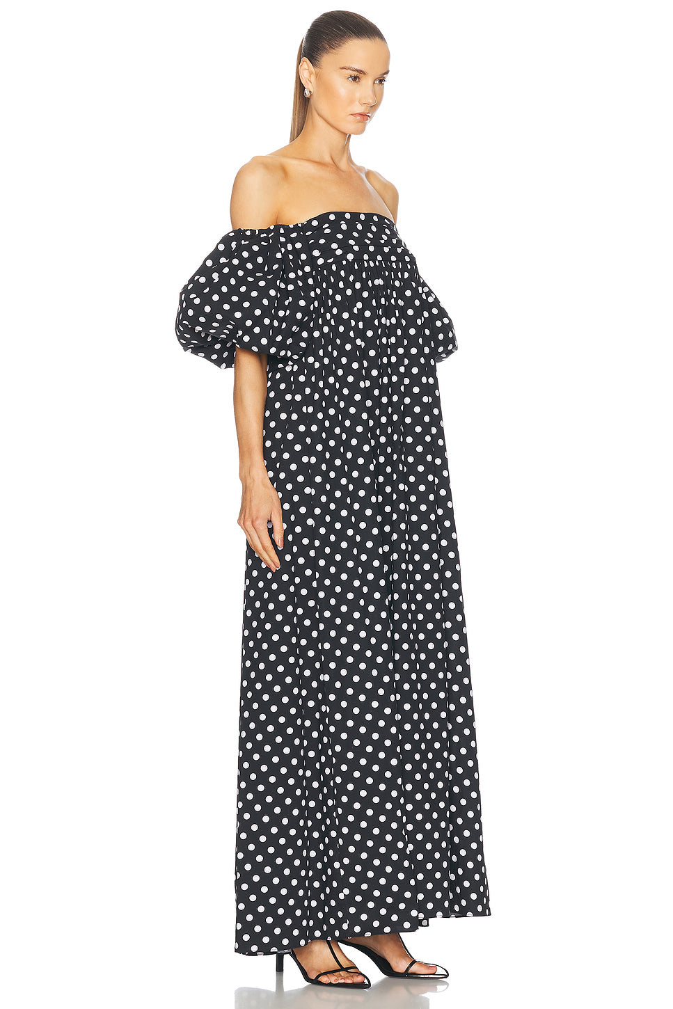 Emilia Ruched Empire Maxi Dress