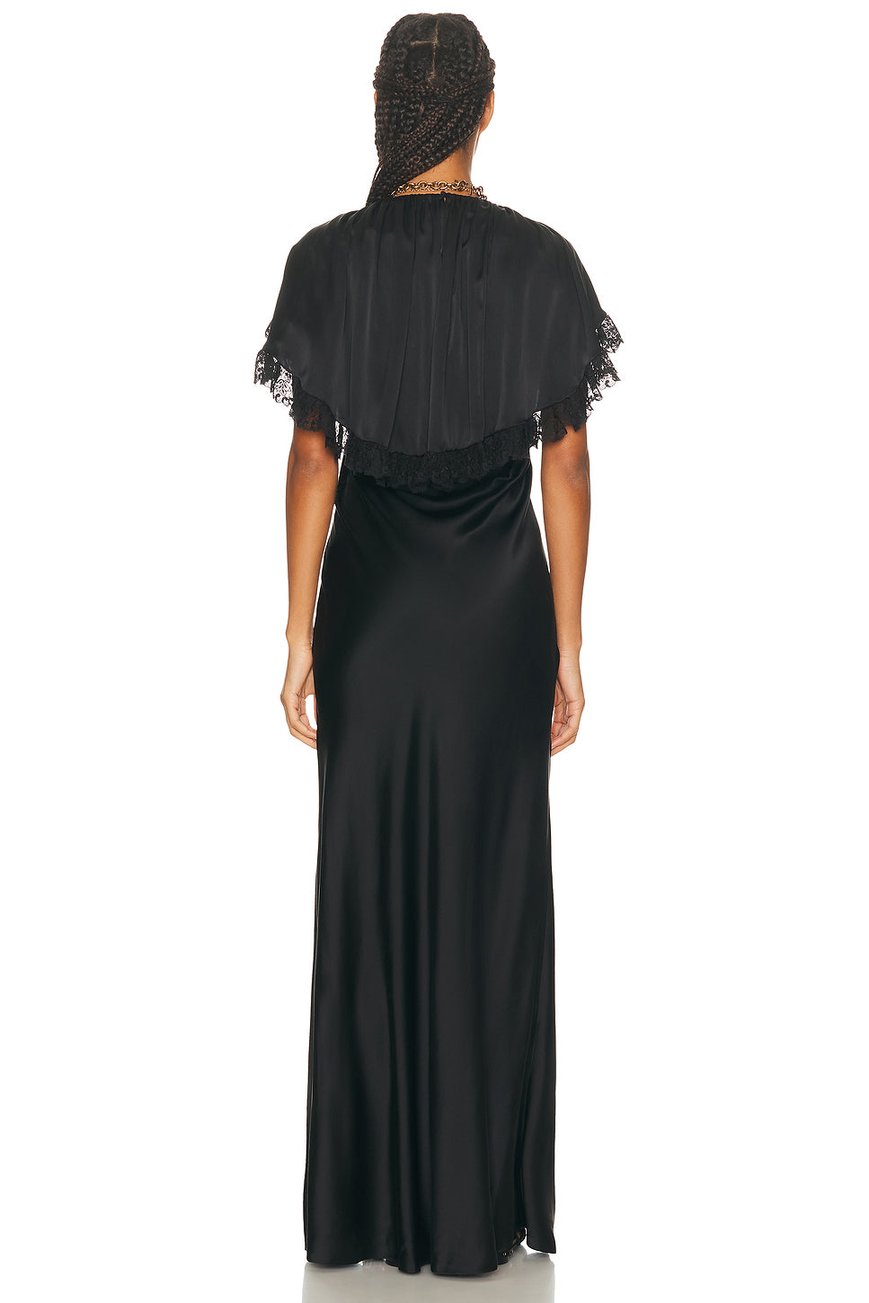 Lace Shoulder Maxi Dress