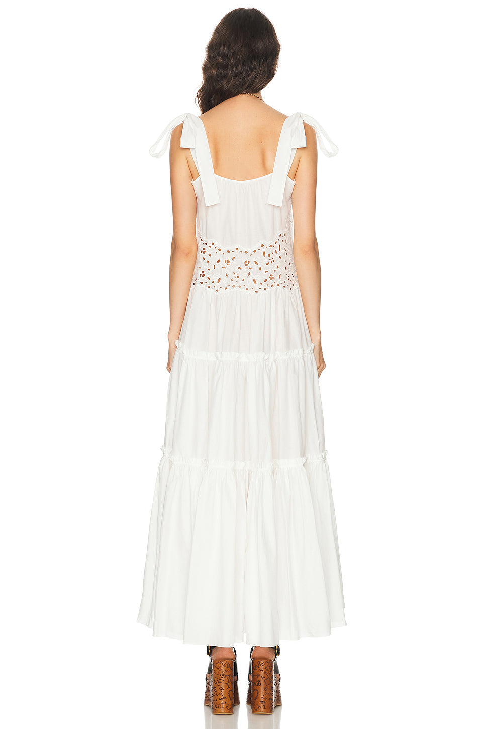 Tie Shoulder Maxi Dress