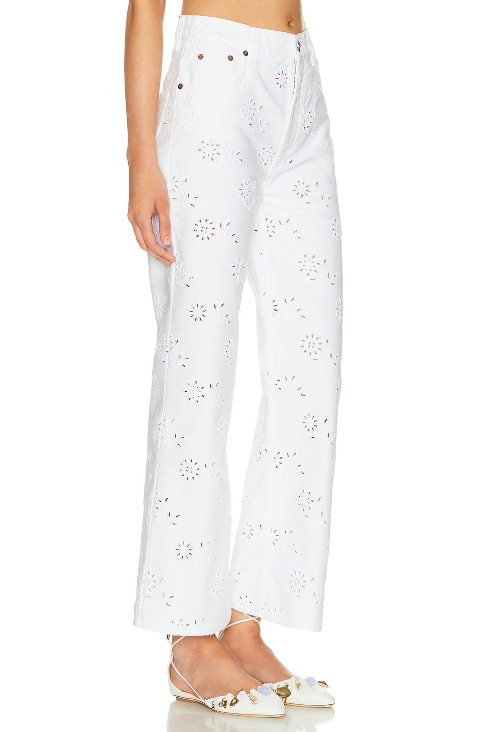 Denim Straight Leg Pant