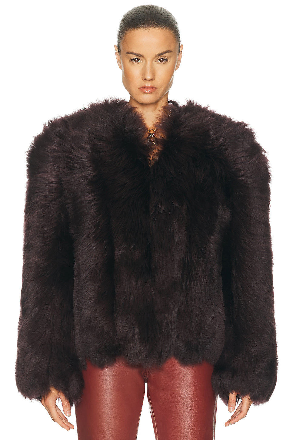 Silky Iron Lambskin Shearling Jacket