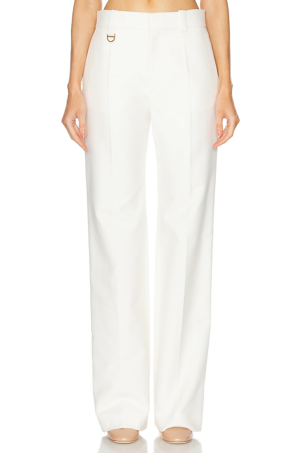 Cotton Straight Trouser