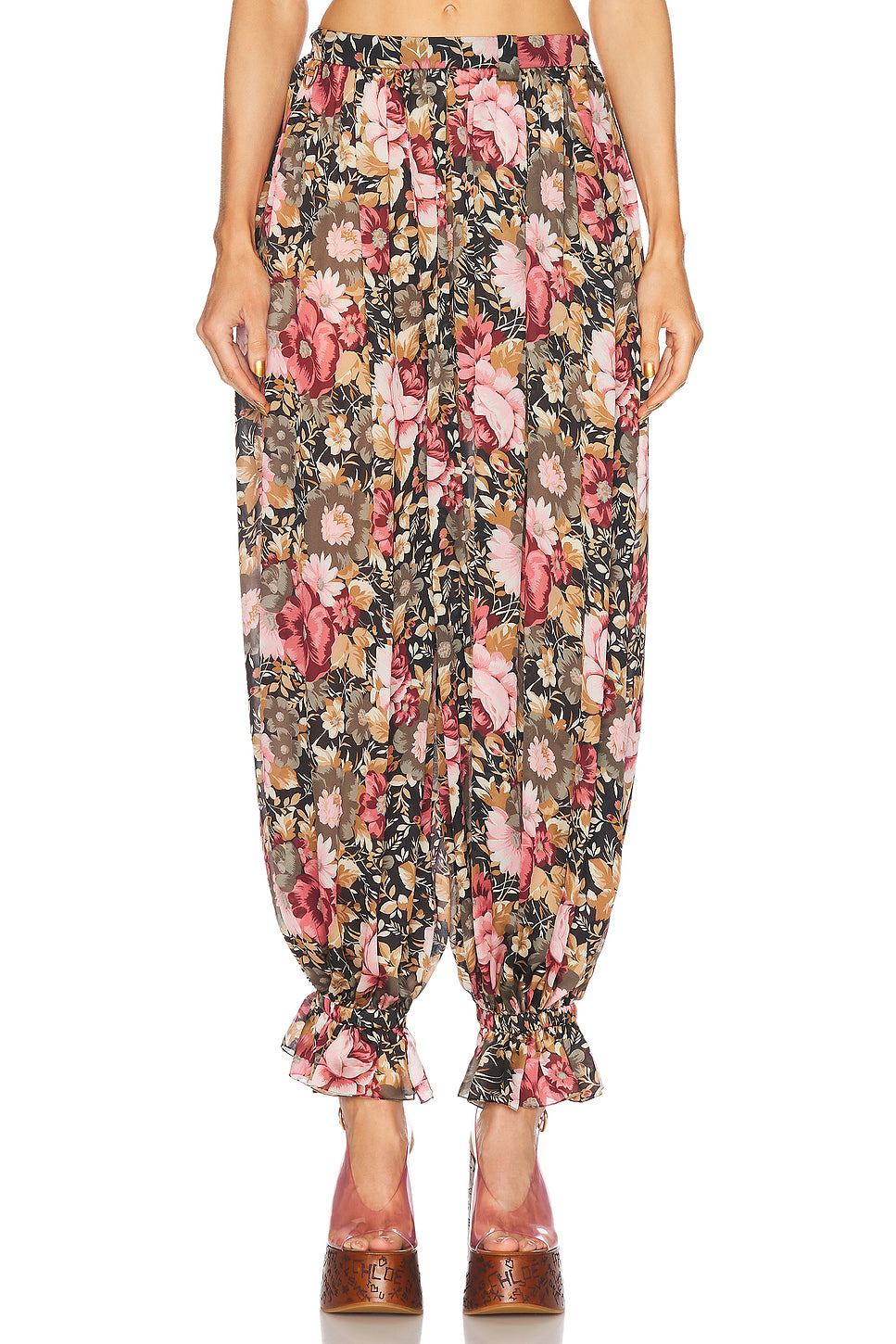 Flowy Pleated Cropped Pant