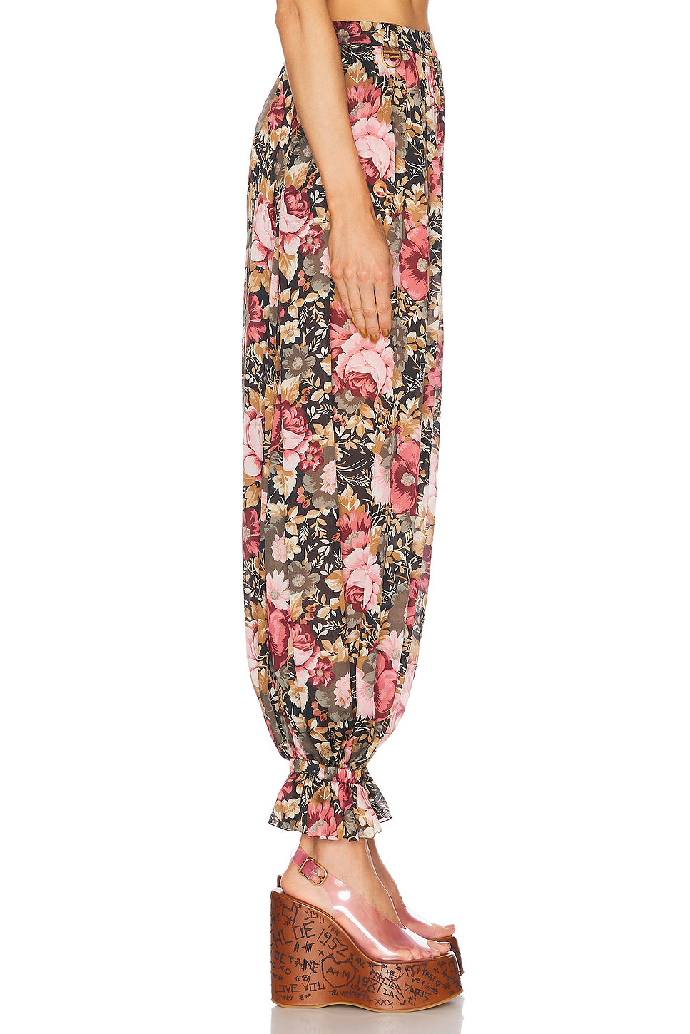 Flowy Pleated Cropped Pant