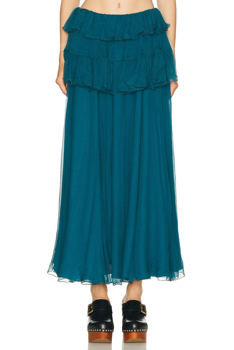 Tiered Maxi Skirt