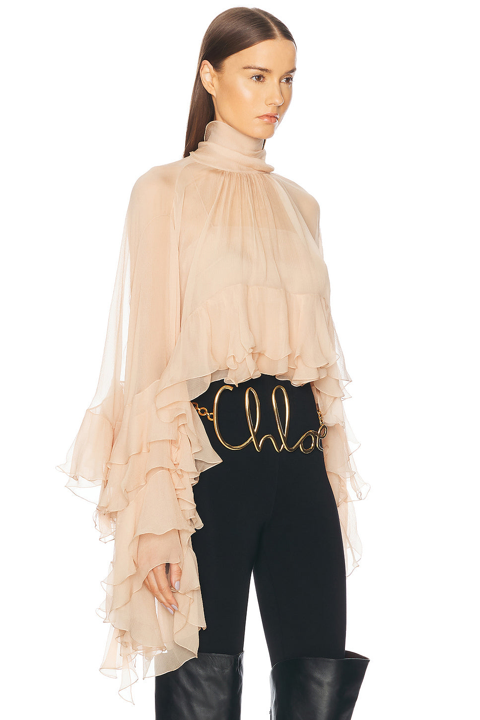 High Low Ruffle Top