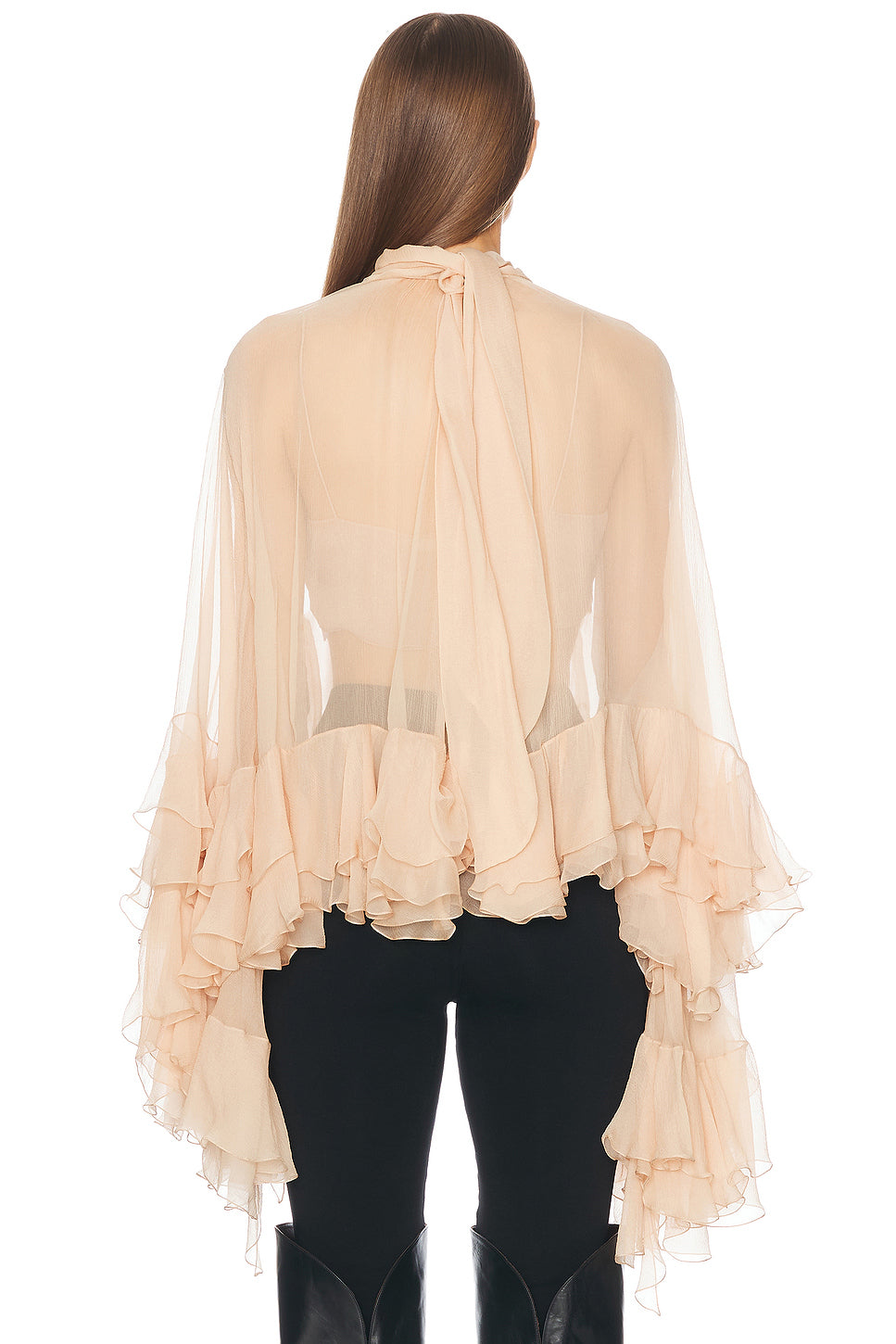 High Low Ruffle Top