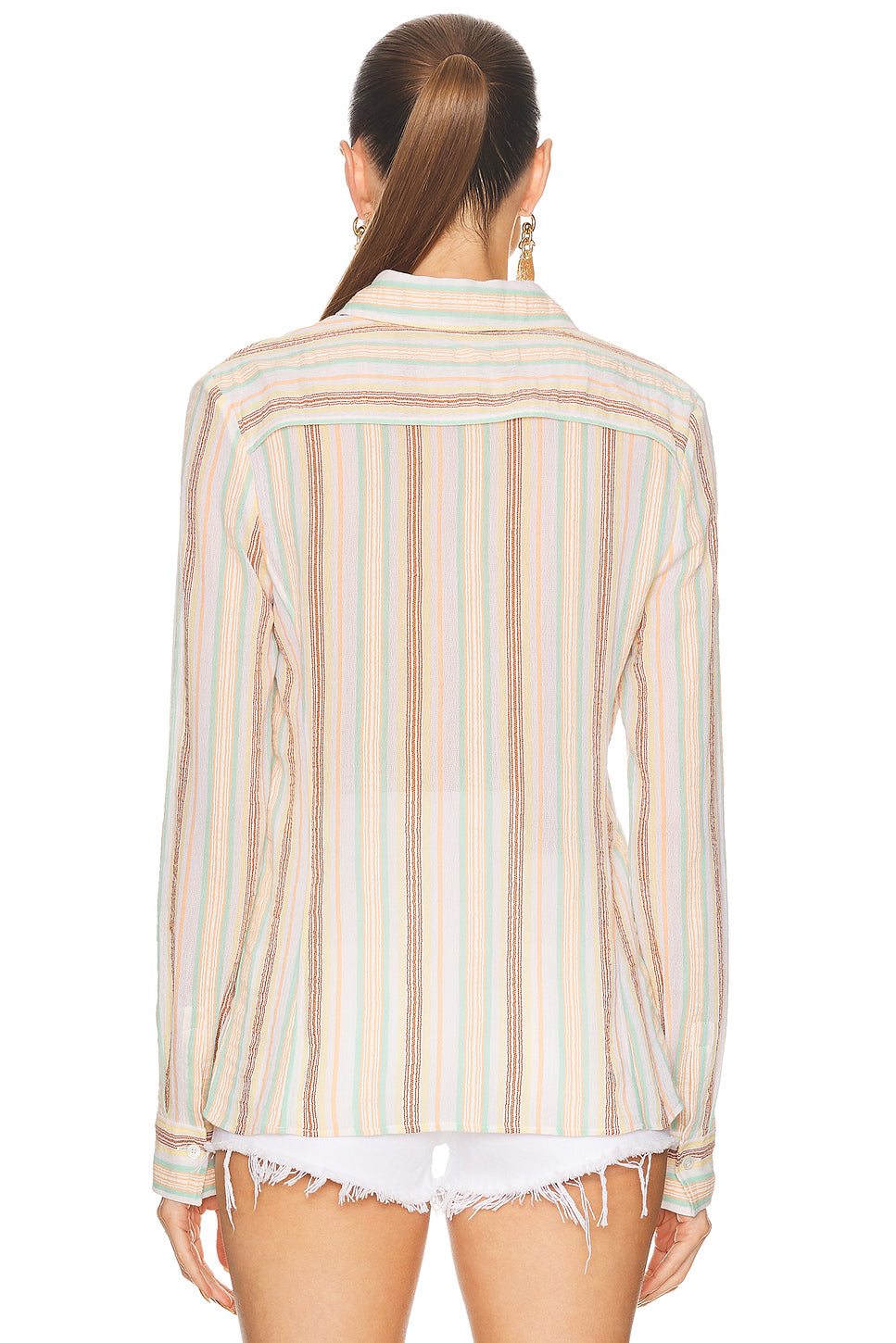 Button Down Long Sleeve Top