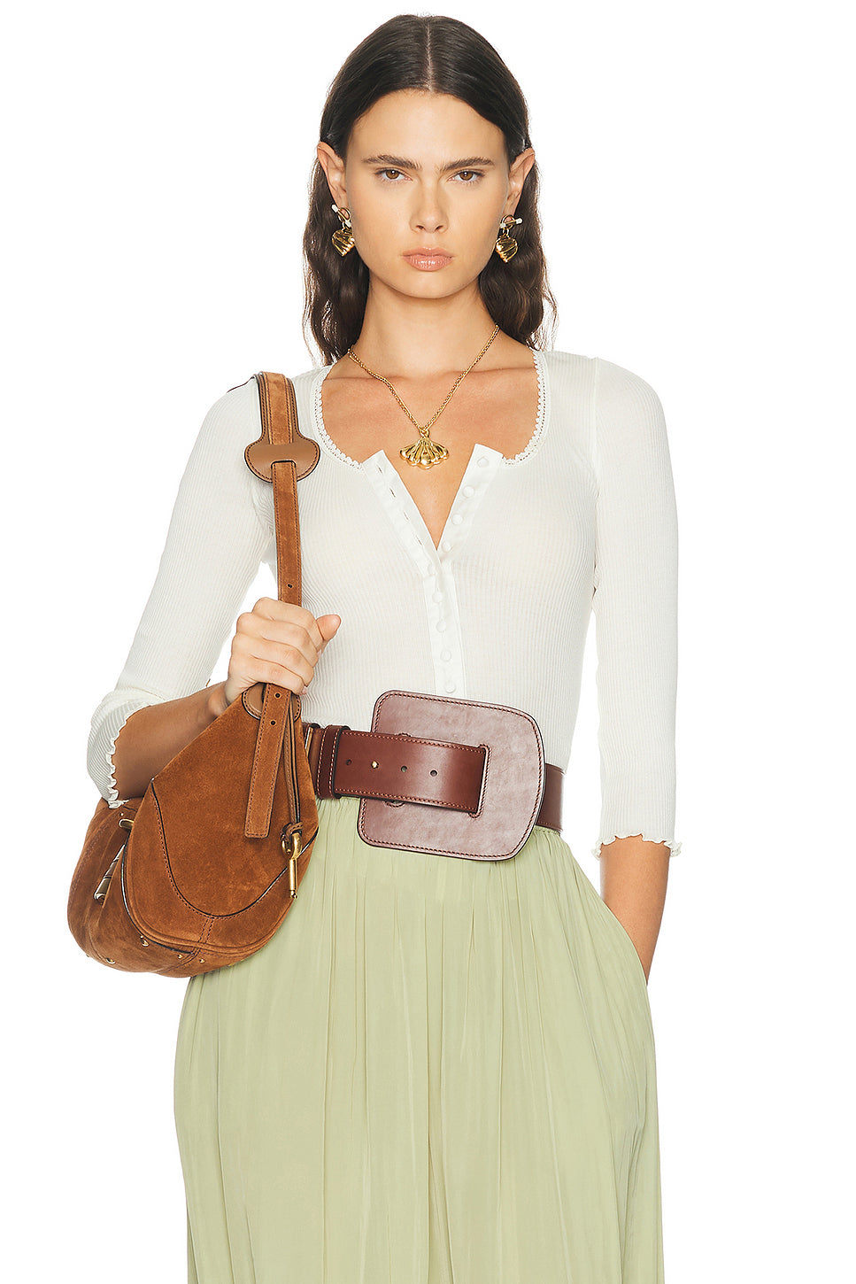Rib Cotton Jersey Top