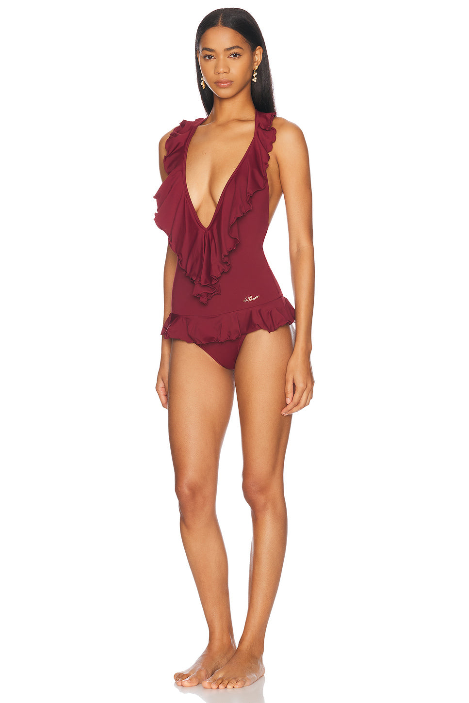 Ruffled One Piece Swimsuit