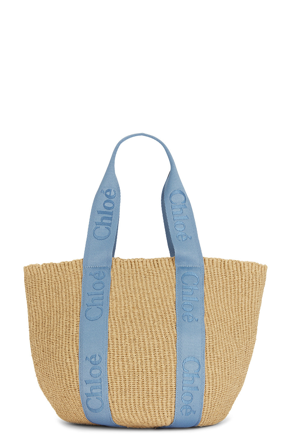 Woody Raffia Tote Bag