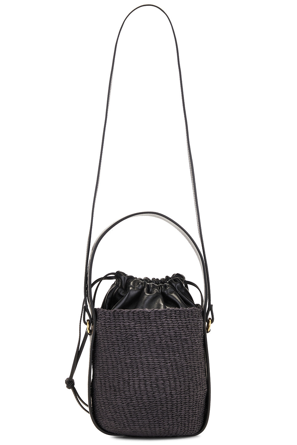 Woody Raffia Bucket Bag