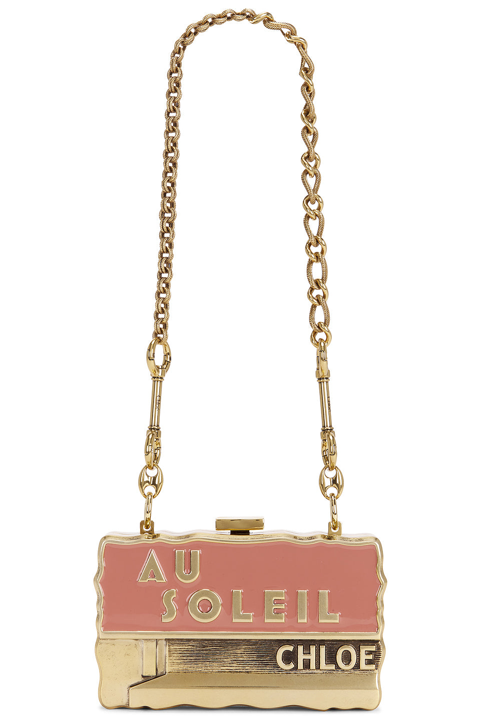 Au Soleil Brass Shoulder Bag