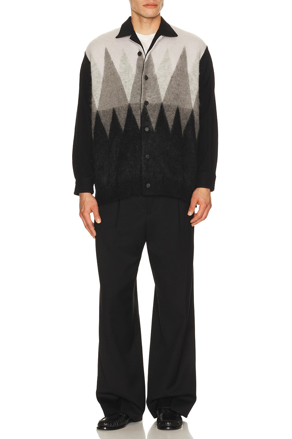 Wool Knit Button Down Sweater