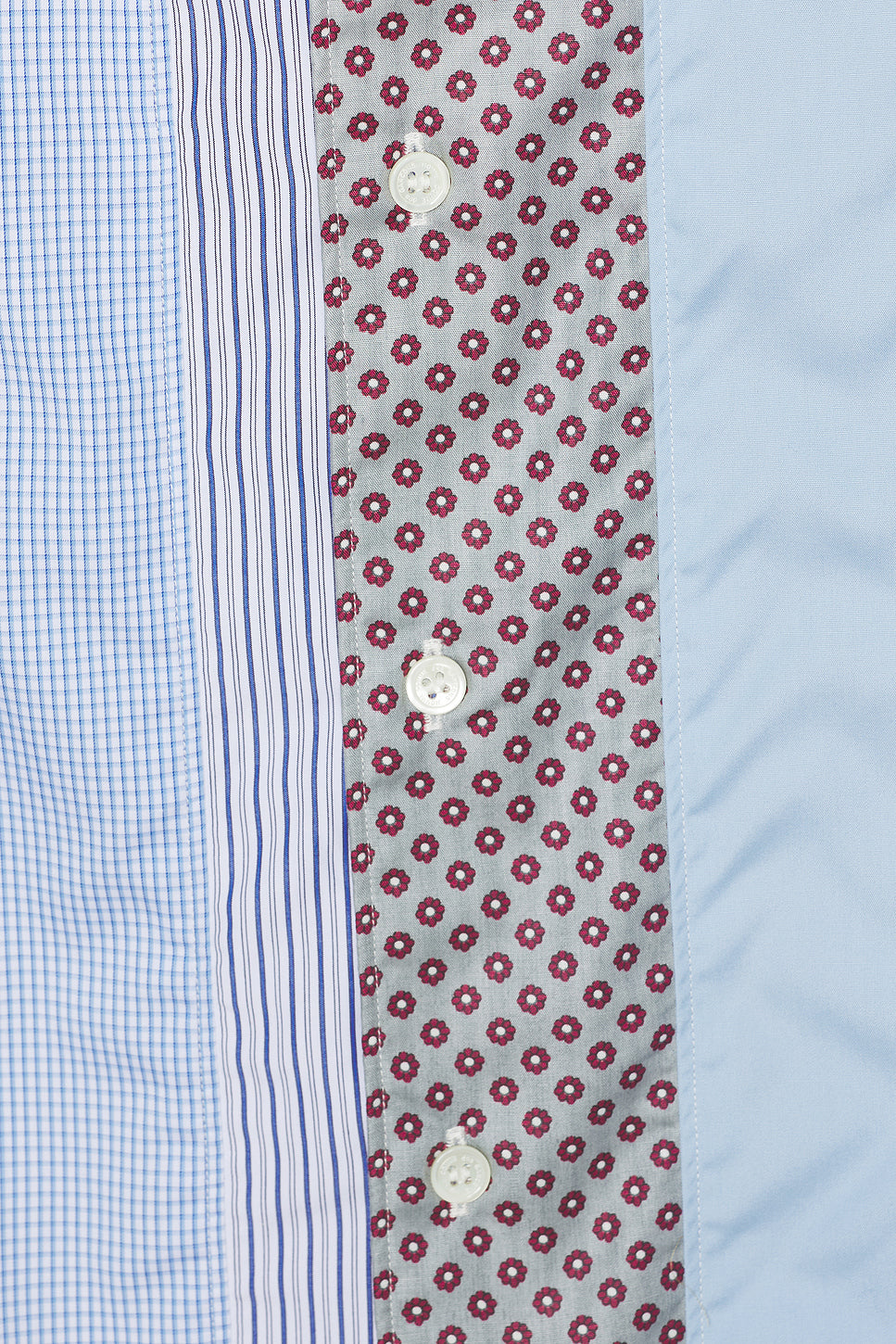 Check And Multi Fabrics Shirt