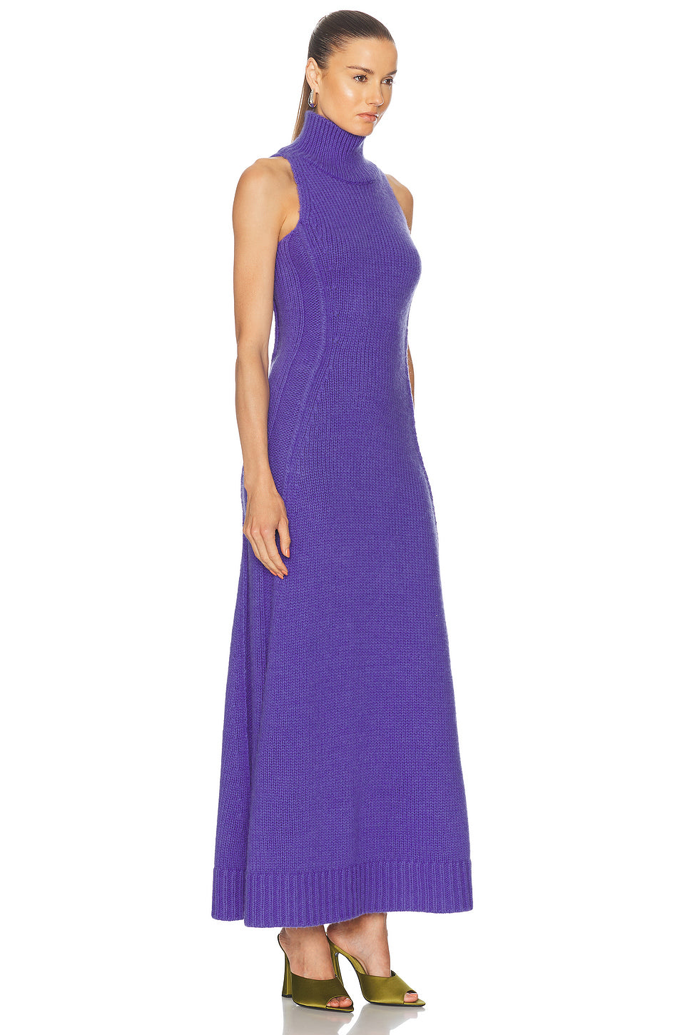 Mock Neck Maxi Dress