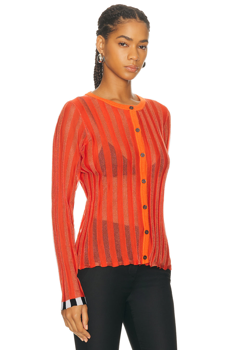 Pleated Cardigan