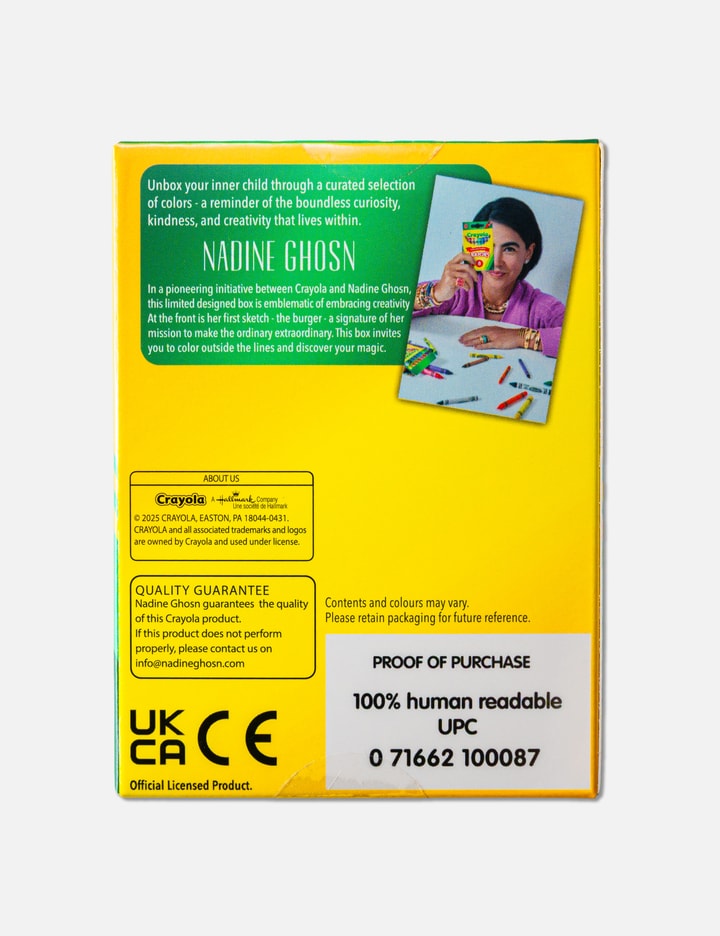 Nadine Ghosn x Crayola 8 count Crayons