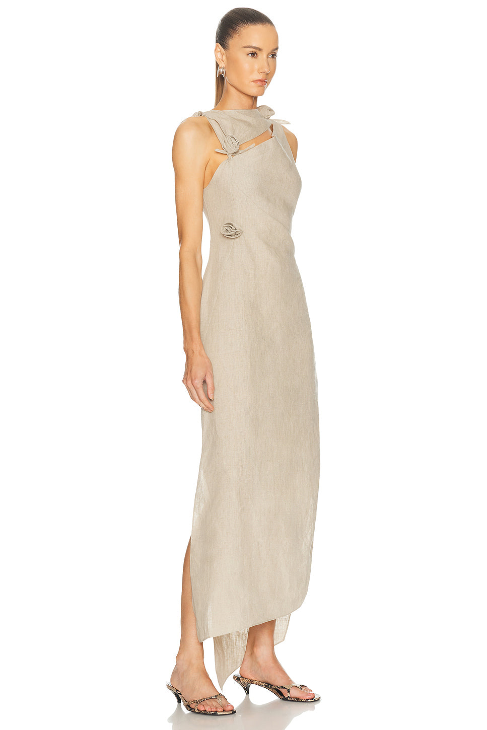 Linen Flower Gown