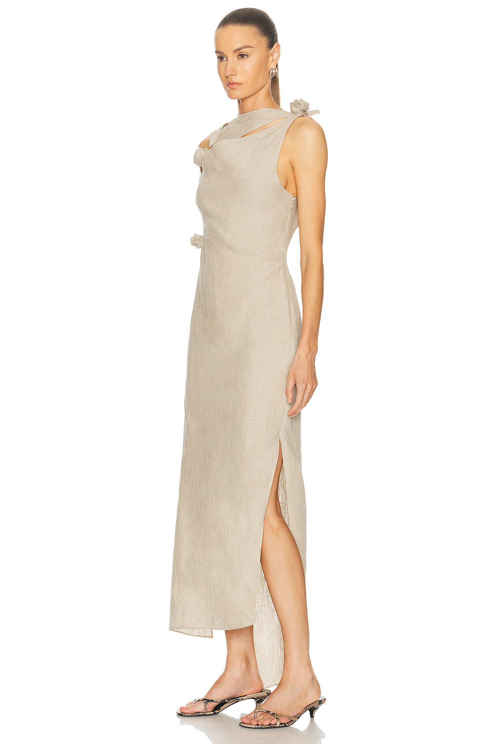 Linen Flower Gown