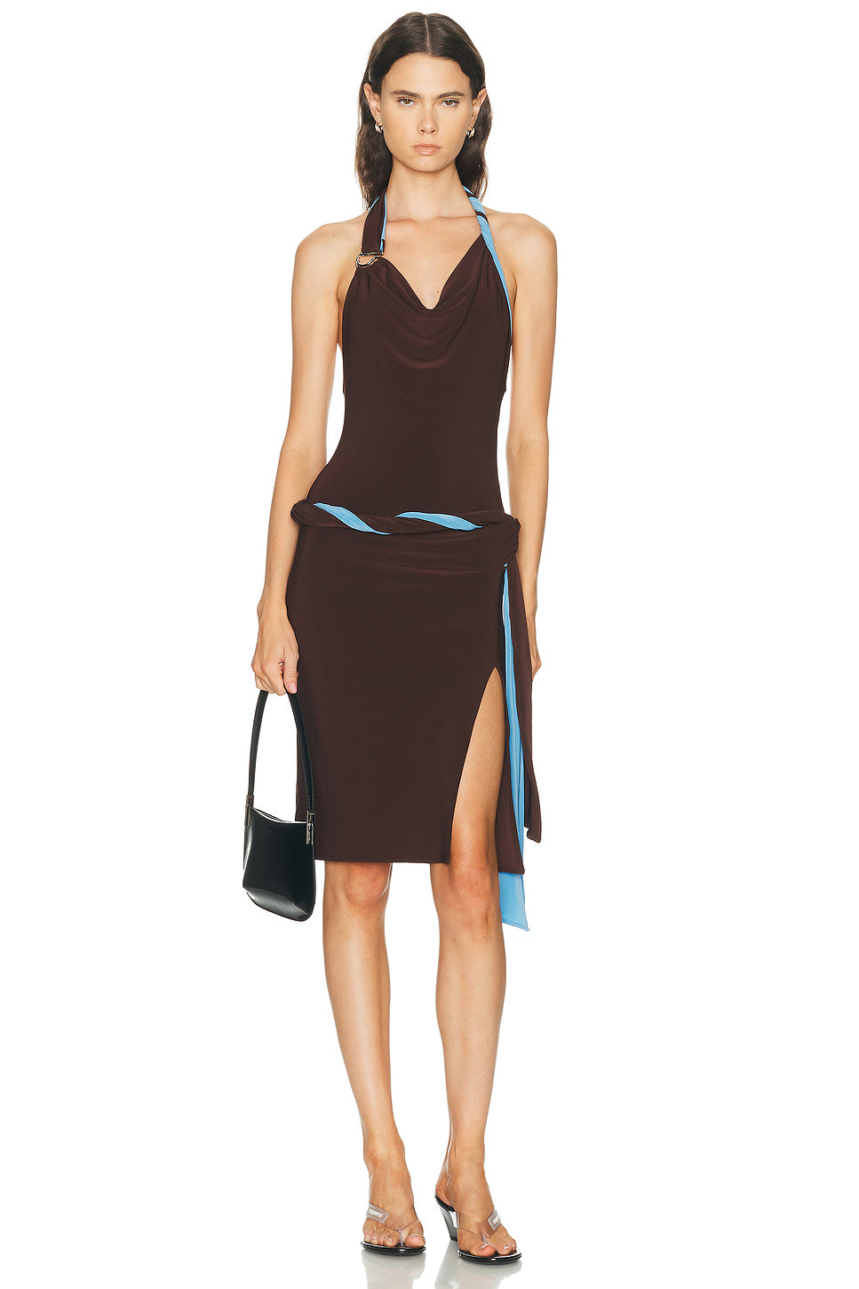 Bi Color Twisted Dress