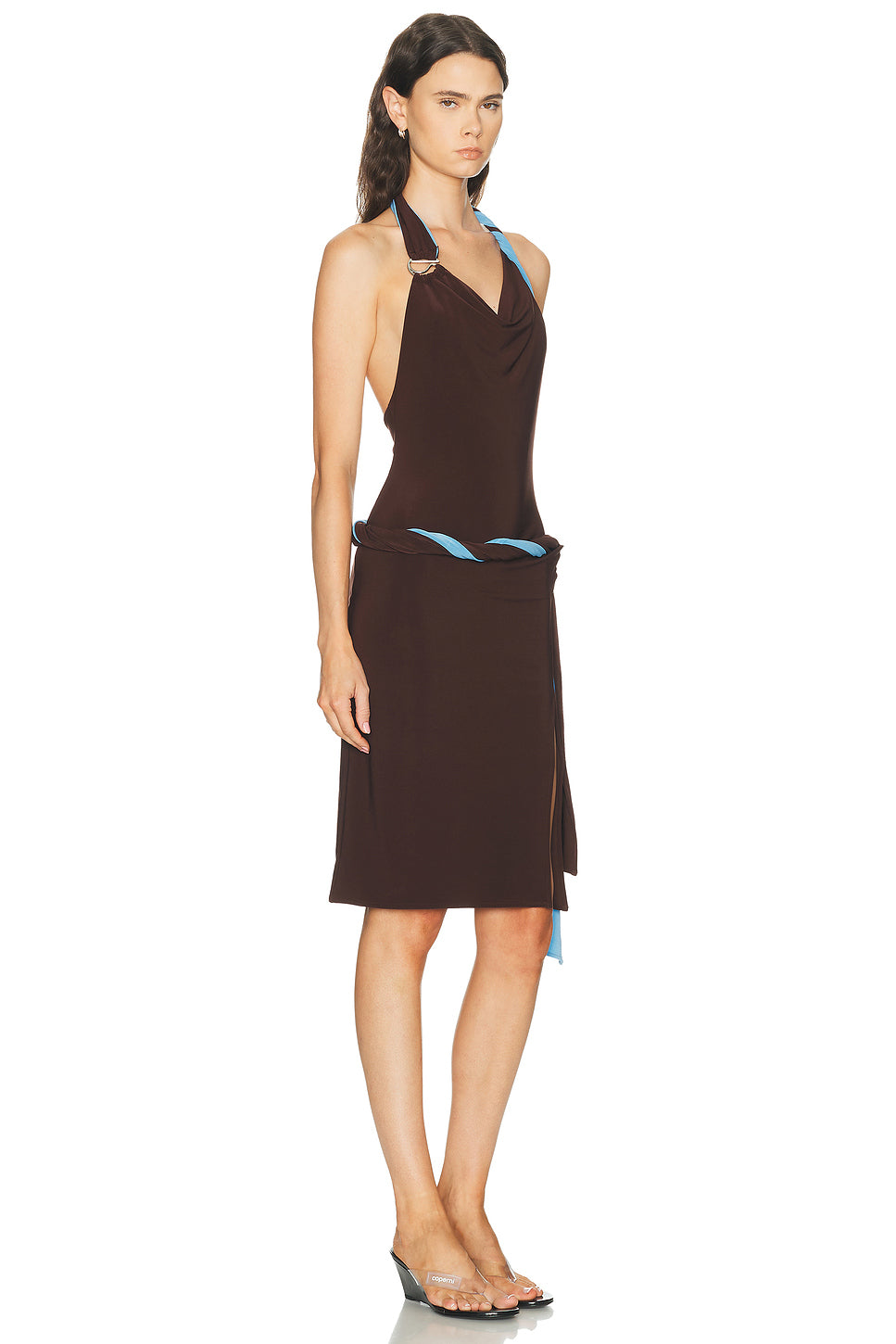 Bi Color Twisted Dress