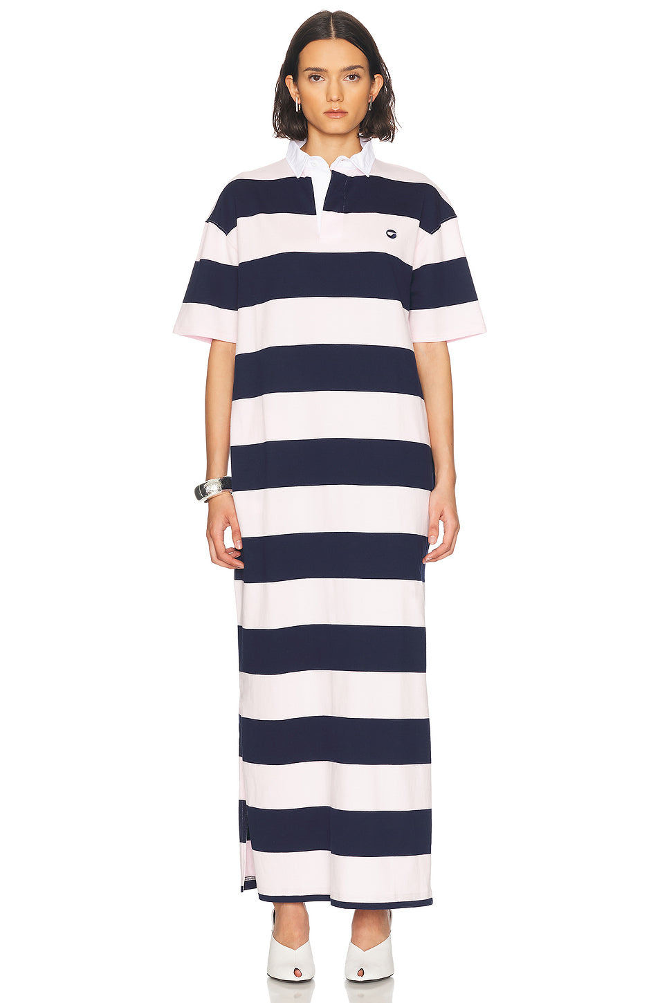 Striped Long Polo Dress