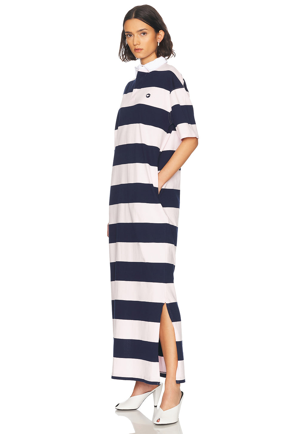 Striped Long Polo Dress