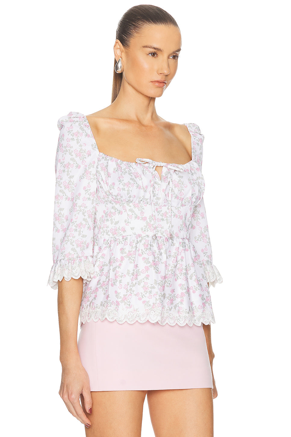Open Neck Princess Top