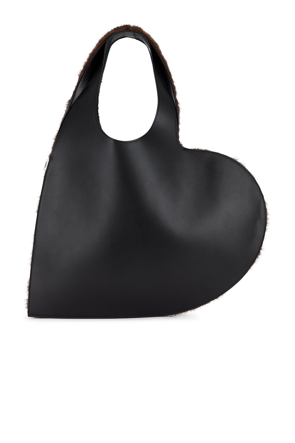 Faux Fur Heart Tote Bag