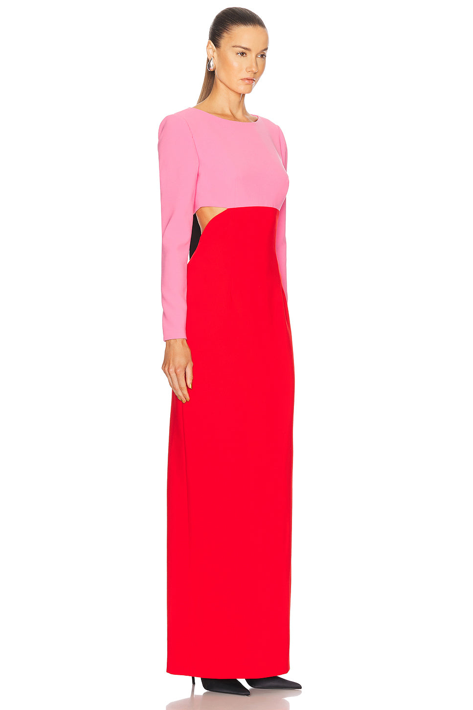 Long Sleeve Column Gown